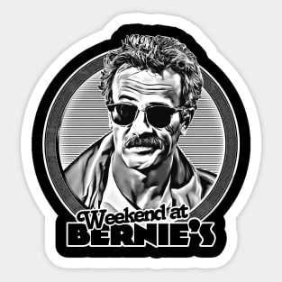 Weekend At Bernie's -- 80s Retro Fan Design Sticker